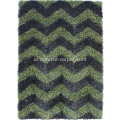 Polyester Viscose Shaggy Carpet dengan Design